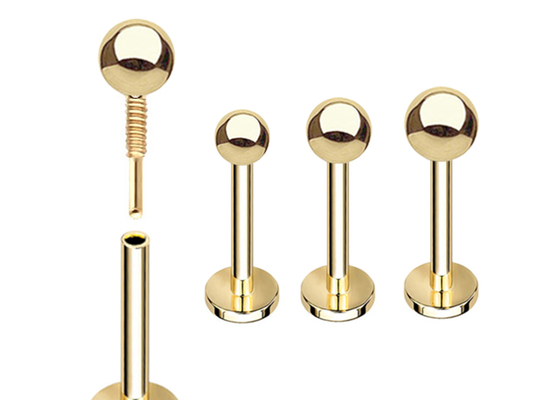 OEM 14k 금 연골 귀걸이, 몸 피어싱 귀걸이 5mm 8mm 10mm 길이