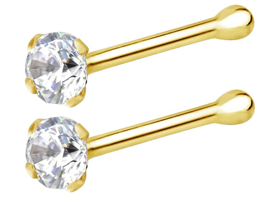 7mm 14k 금 코걸이, 비 자극적인 코 꿰뚫는 보석 OEM