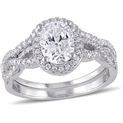 여자 ODM을 위한 타원형 커트 18kt 화이트 골드 다이아몬드 약혼 반지 0.92ct 무게