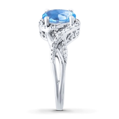 연구실은 925 스터링 실버로 Blue Opal 벨소리 화이트 토파즈를 만들었습니다