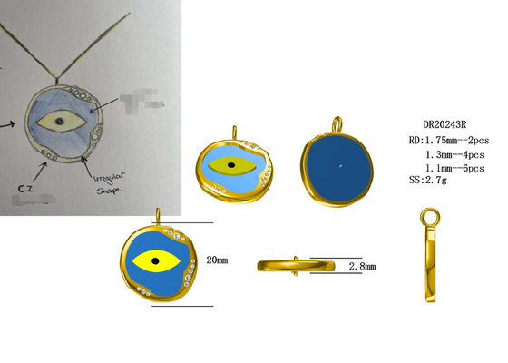 0.2ct 8pcs 세미 마운트 다이아몬드 링 14K 화이트 골드 소재 ODM 선물용