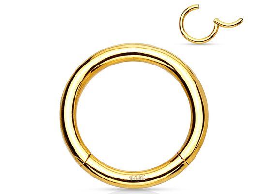 연골 Tragus 16g-40g 용 헬릭스 피어싱 14K 골드 리모콘