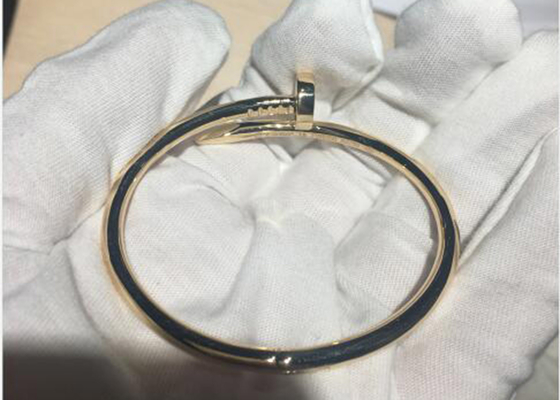 폭 3.5mm 18k 옐로우 골드 팔찌, 약혼을 위한 Juste Un Clou 팔찌