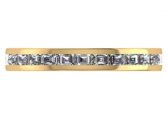 선물을 위한 2.0×1.5MM OEM ODM를 가진 27pcs 다이아몬드 18K 로즈 골드 반지
