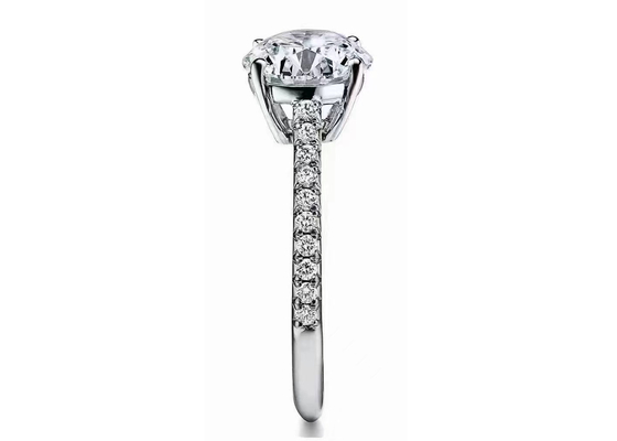 38pcs 천연 다이아몬드 약혼 반지 설정 라운드 컷 1.2ct RD7MM