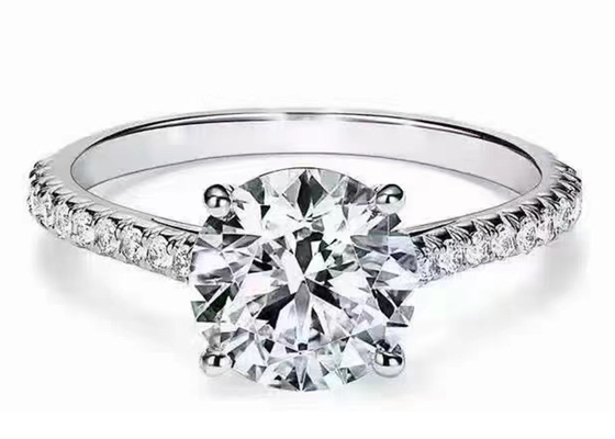 38pcs 천연 다이아몬드 약혼 반지 설정 라운드 컷 1.2ct RD7MM