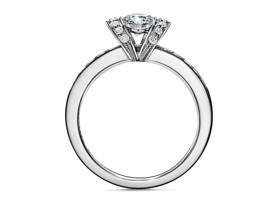 0.78ct 약혼 결혼 반지 세트 14K 화이트 솔리드 골드 라운드 컷 3MM