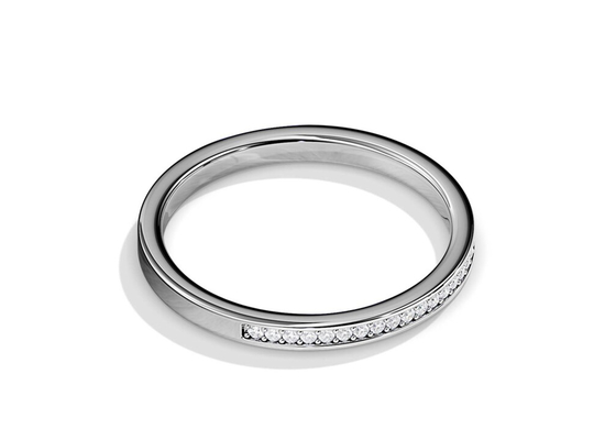 기념일용 하프 이터니티 9K 골드 링 스태킹 0.36ct 무게