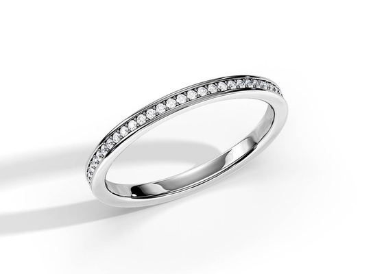 기념일용 하프 이터니티 9K 골드 링 스태킹 0.36ct 무게