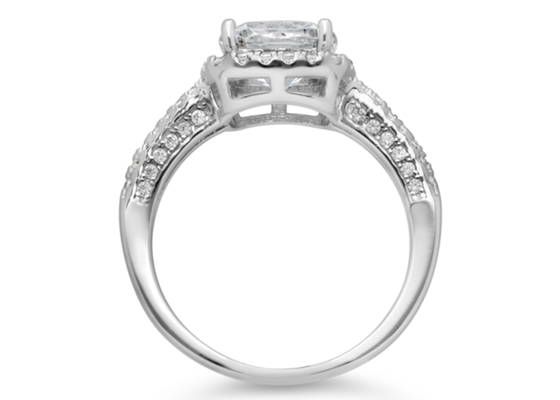 Cusion 커트 2.43ct 14K 순금 보석, 익지않는 자연적인 다이아몬드 약혼 반지 ODM
