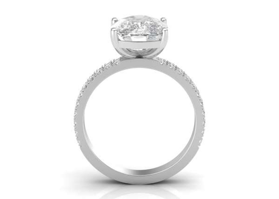 타원형 1.5ct 다이아몬드가 있는 6×8MM 14K 순금 보석 20pcs
