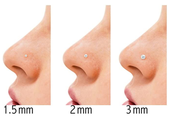 7mm 14k 금 코걸이, 비 자극적인 코 꿰뚫는 보석 OEM