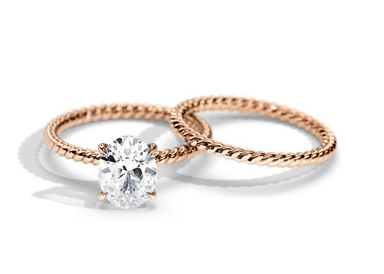 타원형 컷 9K 골드 링 1.5ct 6×8MM 모이사나이트 프롱 세팅 타입 포함