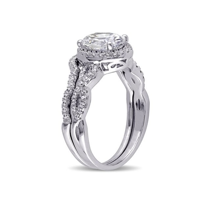 여자 ODM을 위한 타원형 커트 18kt 화이트 골드 다이아몬드 약혼 반지 0.92ct 무게