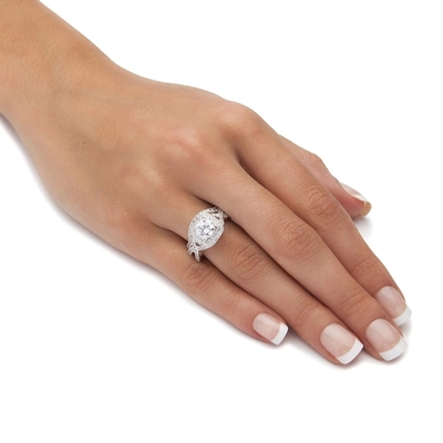 신부를 위한 0.92ct SI1 다이아몬드 약혼 결혼 반지 둥근 커트