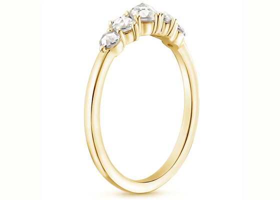 다른 크기 로즈 커트 다이아몬드 약혼 반지, 0.49ct 4mm 다이아몬드 반지